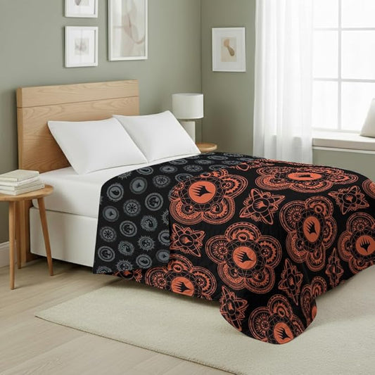 Northwest Magic The Gathering Magical Sorcerey Full/Queen Quilted Blanket, Comfy Throw, Adults Boys Girls, Soft Lightweight Bedding for Bed, or Couch, 90 x 90 inches