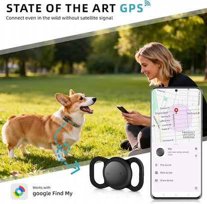 Android Smart GPS Dog Collar, Mini Pet Activity Tracker No Monthly fee | GPS Cat Collar Android Finder Tag, Anti-Lost Locator for Pets, Kids, Vehicles, items 1 Pack