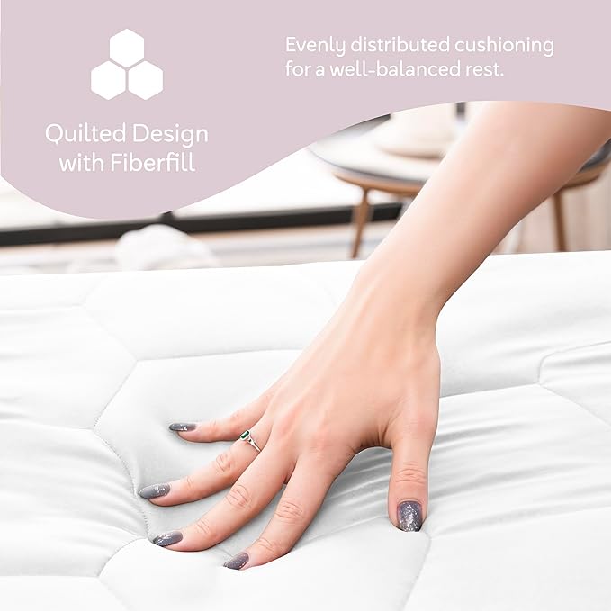Hearth & Harbor 2 Pack Twin XL Size Quilted Fitted Mattress Pad Cover, 100% Waterproof Mattress Protectors, College Dorm Room Essentials, Deep Pocket Fitted Mattress Cover 8" - 21", White