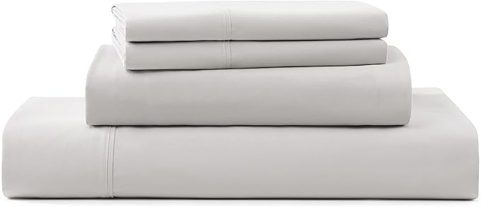 UGG Hedi Full XL Sheet Set 4-Piece Luxury Cooling Sheets Deep Pockets Premium Bedding with 2 Pillow Shams Hypoallergenic Machine Washable Soft Lightweight Bed Set for Bedroom, Full XL, Stone Grey
