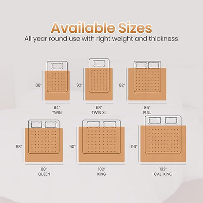 Utopia Bedding Comforter Duvet Insert, Quilted Comforter with Corner Tabs, Box Stitched Down Alternative Comforters Queen Size (Burnt Orange)