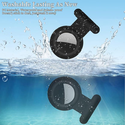 2 Pack for Airtag Holder Case Tracker,Silicone Hidden Kid Holder for Airtag | For Airtag Tracker with Invisible Pin, Anti Lost for Air Tag Case Cover for Toddlers, Elderly, Pet, Clothing