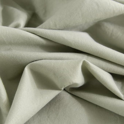 NEXHOME PRO Twin Duvet Cover Set – 100% Certified Organic Cotton with Washed Feel & Linen-Like Texture, Comfortable & Breathable, Home Bedding Set Sage Green (No Comforter)