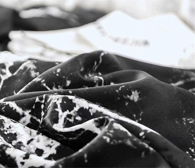 Cottonight Black Marble Comforter Set California King Black and White Bedding Comforter Sets Modern Cotton Abstract Gothic Blanket Quilts Bedding Comforter Set for Women Men Adults Teens Cal King Bed