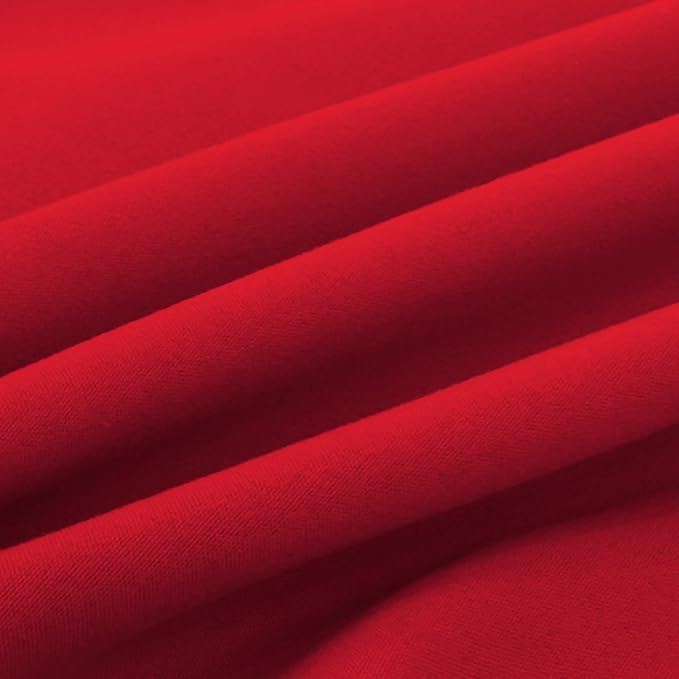 Elegant Comfort Luxury Ultra-Soft 2-Piece Pillowcase Set - 1500 Premium Hotel Quality Microfiber Double Brushed - Wrinkle Resistant, Standard/Queen, Red