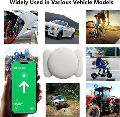 GPS Tracker for Vehicles, 1PCS Tracker Device for Vehicles, Work with Find My (iOS Only), Tracking Devices for Cars Hidden with Magnetic Case, No Monthly Fee Car Tracker, White