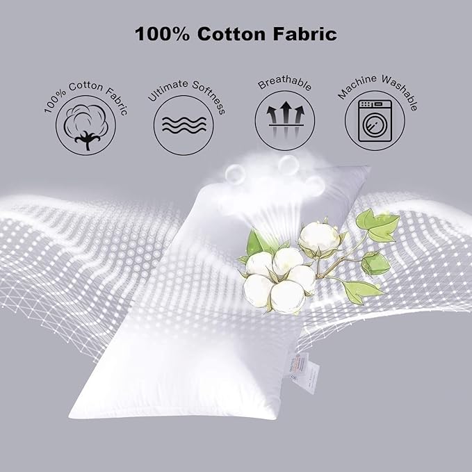 Comfort Beddings Queen Pillowcases Set of 4 – 100% Organic Cotton, 600 Thread Count Sateen, Soft & Comfy Pillow Covers with Envelope Closure, Grey Stripe, Queen Size 20 x 30 Inches