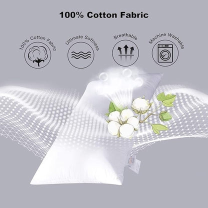 Comfort Beddings Queen Pillowcases Set of 4 – 100% Organic Cotton, 600 Thread Count Sateen, Soft & Comfy Pillow Covers with Envelope Closure, Grey Stripe, Queen Size 20 x 30 Inches