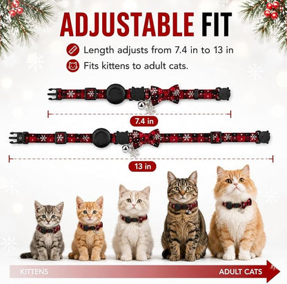 Cat Tracker GPS for Android, Pet GPS Tracker Collar for Cats No Subscription, IP67 Waterproof Cat Collar with Tracker Compatible with Google Find Hub – Replaceable 1-Year Battery, Android Only (Red)