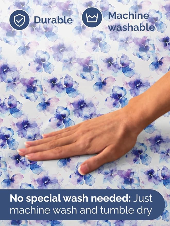 Floral Sheets - Flower Print Bed Sheet Set - 1 Flat, 1 Fitted & 2 Pillowcases w/ Deep Pockets - Comfy, Cozy, Wrinkle & Fade Free - Boho Botanical Bedding - Soft, Breathable & Cooling - Queen Size Set