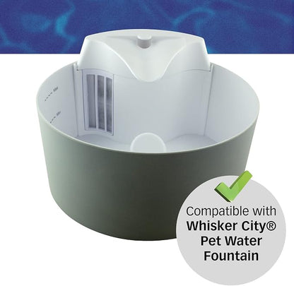 PET STANDARD Small Filters for Whisker City Fountain, 10-Pack | Compatible with Whisker City automatic pet fountains using small filters.
