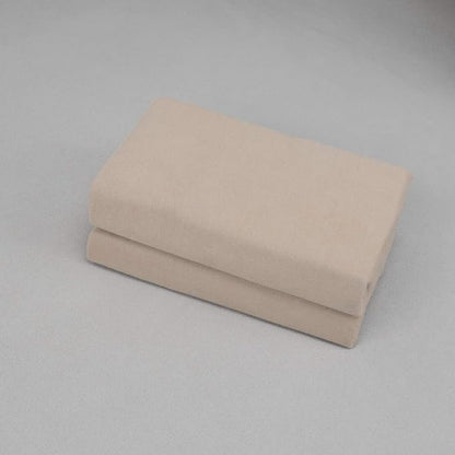 2-Pack Stretch Pillow Cases - Jersey Knit & Ultra Soft Envelope Closure Pillowcases T-Shirt Like Microfiber Blend - Suitable for Queen or Standard Size Set of 2, Taupe