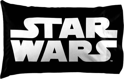 Jay Franco Kids Sheet Set with Fitted, Flat Sheets & Pillow Cover - Ultra-Soft Bedding with Pillowcase for Room Decor, Multi - Star Wars, 4 Piece Queen
