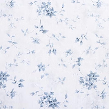 Laura Ashley - Pillowcase Set, Smooth & Wrinkle-Resistant Cotton Sateen Bedding, 2 Piece Pillowcases (Garden Muse Blue, Standard)
