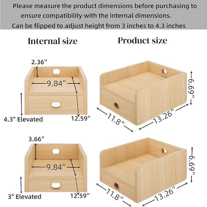 Raised Pet Feeder Stand for Cats & Dogs Neck Health, Holder for Pet Automatic Feeders, Pet Water Dispenser Stand, Adjustable Height Elevated Shelf for PETKIT, PETWANT and Most Pet Feeders