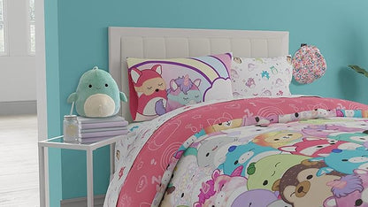 Squishmallows Bedding Super Soft Microfiber Reversible Comforter, Twin, (Official Licensed Product) by Franco