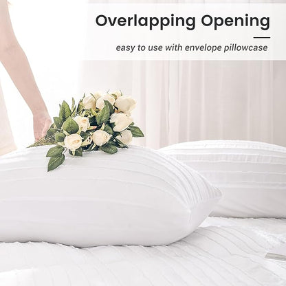 NEXHOME PRO Twin Duvet Cover, White 2 Pieces Boho Tufted Duvet Cover Set, Soft and Lightweight 100% Washed 100% Washed Microfiber Comforter Cover Set for All Season(White Twin, 66 x 90)-No Comforter