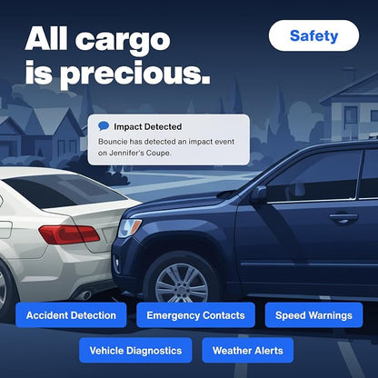 GPS Tracker for Vehicles with Real-Time Location | Route History, Speed Monitoring, Driving Insights, Geo-Fence, & Accident Notifications. No Contracts. Cancel Anytime.