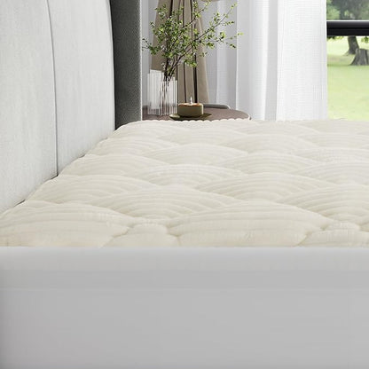 Novilla Fleece Mattress Topper Twin XL, Warm Sherpa Mattress Pad, Cloud-Like Soft Bed Cover for Winter, Deep Pocket fits up to 21", Machine Washable