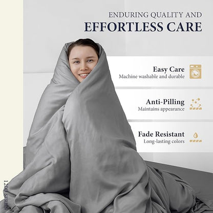 Ashton Sheets 100% Egyptian Cotton Sheets California King Size - 1200 Thread Count Cal King Sheet Set Egyptian Cotton, 4 PC Luxury Bedsheet (Dark Grey), Soft, Cooling, 17" Deep Pocket Bedsheet Set