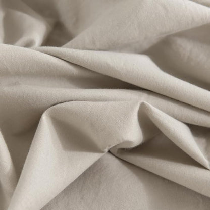 NEXHOME PRO 100% Washed Cotton Duvet Cover King Size, Ogranic Natural Linen Feel Breathable Bedding Set with Zipper Closure, 3 Pieces Duvet Cover Set Linen (No Comfortert) 10490