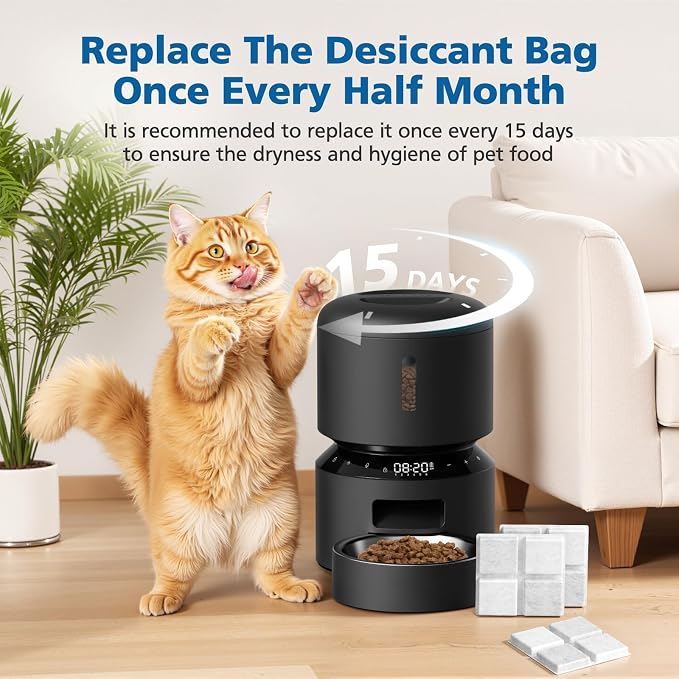 24 Pack Pet Food Desiccant Bags for Petlibro Automatic Cat dog Feeders | Keep Pet Food Dry and Fresh, for Model PLAF001, PLAF101, PLAF005, PLAF006, PLAF103, PLAF203