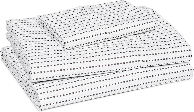 Amazon Basics Lightweight Super Soft Easy Care Wrinkle Free Microfiber 3-Piece Bed Sheet Set with 14-Inch Deep Pockets, Twin, Plum, Solid