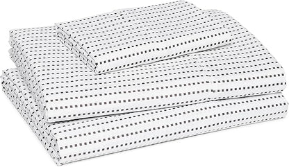 Amazon Basics Lightweight Super Soft Easy Care Wrinkle Free Microfiber 3-Piece Bed Sheet Set with 14-Inch Deep Pockets, Twin, Plum, Solid