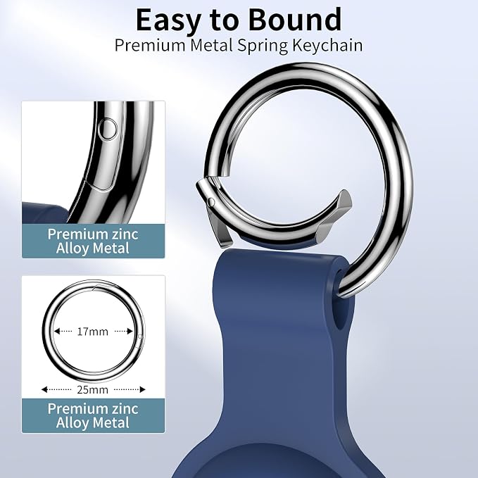 Compatible for AirTag Holder Keychain for Apple Air Tag 1st&2nd Generation | Airtag Key Chain Ring Case Cover for Air Tag Holder GPS Tracker Item Air Tags Finders Air Tagholder for Kids,Bags,Luggages