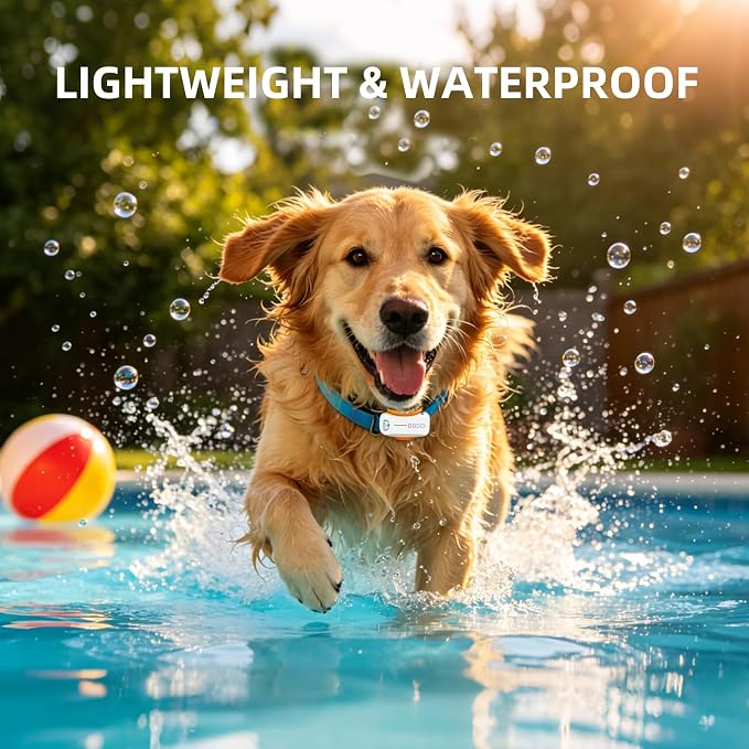 GPS Dog Tracker, 12-Mo Sub, Real-Time Loc, E-Fence, Health Monitor