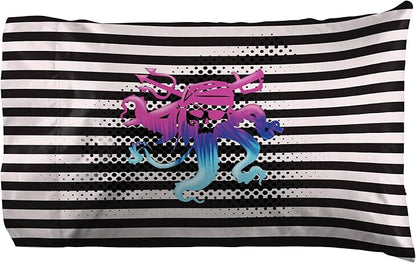 Jay Franco Kids Sheet Set with Fitted, Flat Sheets & Pillow Cover - Ultra-Soft Bedding with Pillowcase for Room Decor, Multi Color - Descendants, 4 Piece Queen