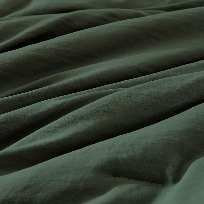WRENSONGE Full Size Comforter Set- 7 Pieces Deep Forest Bed in a Bag Full Size Comforter with Fitted Sheet, Flat Sheet, 2 Pillow Shams, 2 Pillowcases, Warm Bedding Sets for All Season