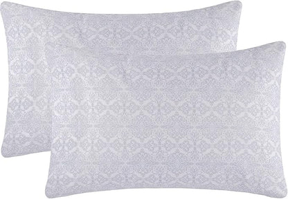 Mellanni Pillow Cases - Luxury, Extra Soft, Cooling Pillow Covers - 2 PC Iconic Collection Pillowcases - Envelope Closure (Standard/Queen 20" x 30", Laced Sky Blue)