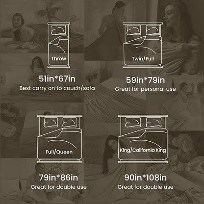 Elegear Revolutionary Cooling Blanket, Absorbs Heat to Keep Body Cool for Night Sweats, Double Sided Arc-Chill3.0 Cooling Fiber Q-Max>0.5, Lightweight Summer Cold Blankets for Sleeping 90" x 108"