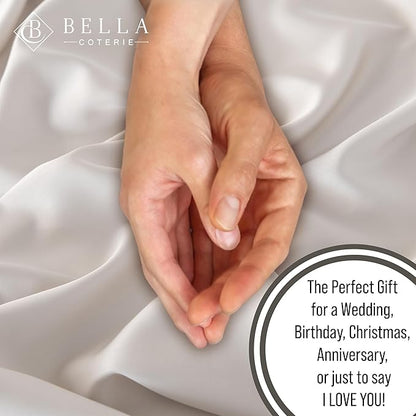 Bella Coterie Luxury Bamboo Viscose Cal King Size Sheet Set | 100% Organically Grown | Ultra Soft | Cooling for Hot Sleepers | 18" Deep Pocket [Vanilla Cream]