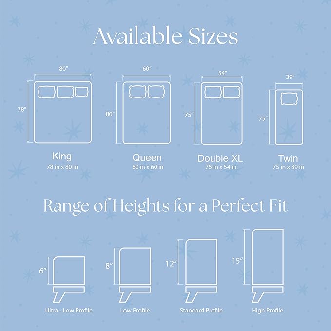 Snuze Soft Terry Mattress Protector – King Size, Waterproof Cover – Soft, Breathable, Machine Washable, Fits Up to 20” Deep Mattress