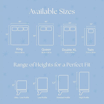 Snuze Soft Terry Mattress Protector – Full Size, Waterproof Cover – Soft, Breathable, Machine Washable, Fits Up to 20” Deep Mattress