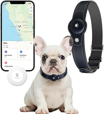 New GPS Tracker for Dogs: Smart Pet Collar with Real-Time Tracking,No Monthly Fee/Subscription (iOS & Android) Waterproof, Anti-Lost,365-Day Long Battery Life GPS Tracker Dog Collar(Tracker Included)