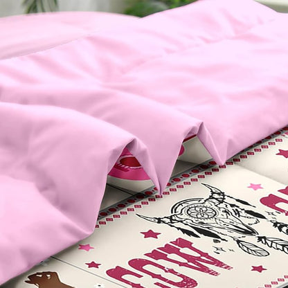 Comforter Set Queen Size, Cowgirl Western Country 7 Pcs Bedding for Kids and Adults, Cowboy Rustic Retro Bed Sheet Sets with Fitted Sheet 2 Pillowcases & 2 Shams for Bedroom Bed Decor