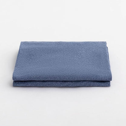2-Pack Stretch Pillow Cases - Jersey Knit & Envelope Closure Pillowcases with Ultra Soft T-Shirt Like Polyester Blend - Suitable for Queen or Standard Size Set of 2, Heather Blue