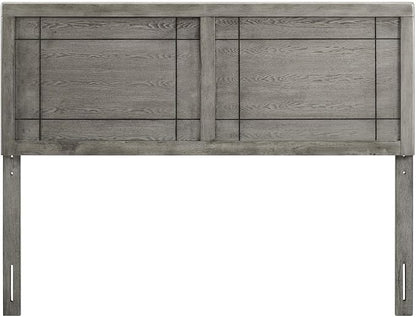 Modway MOD-6220-GRY Archie Twin Wood Headboard, Gray