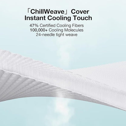 Novilla Summer Sleeping Pad Twin Size(1 Cooling Mat+1 Pillowcase),Sleeping Mat for 8-21" Mattress,Elastic Bandage,Washable & Breathable Mattress Pad for Hot Sleepers,Blue