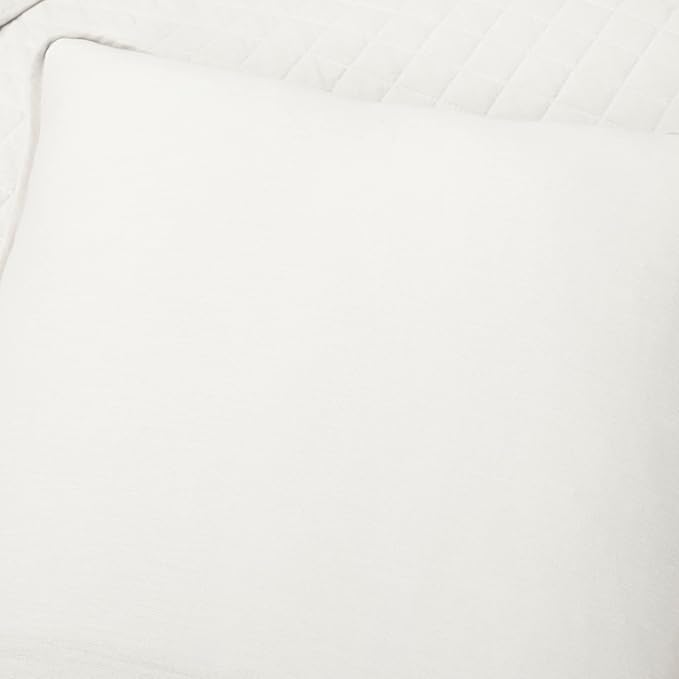 Lush Decor Ava Quilt Diamond Pattern Solid 2 Piece Oversized Bedding Blanket Bedspread Set - Twin-XL - White