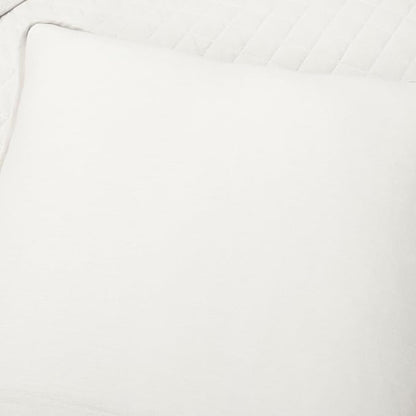 Lush Decor Ava Quilt Diamond Pattern Solid 2 Piece Oversized Bedding Blanket Bedspread Set - Twin-XL - White