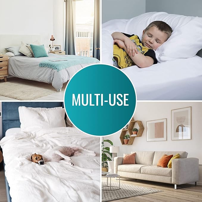DMI Waterproof Sheet to be Used as a Bed Pad, Mattress Protector, FSA and HSA Eligible, Furniture Cover or Seat Protector with Quilted Slide Sheet and 4 Layers of Protection, With Straps, 28 x 36