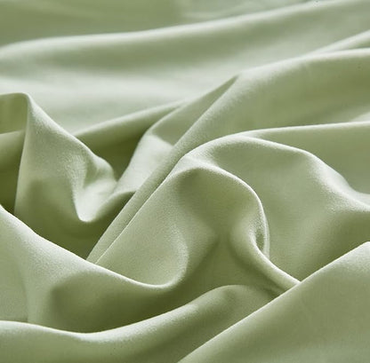 CLOTHKNOW Green Comforter Set - California King, 3Pcs Soft Light & Sea Green Comforters