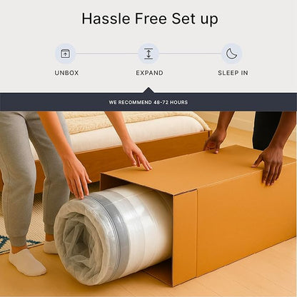 Signature Design by Ashley Twin Size Chime 10 Inch Medium Firm Hybrid Mattress with Cooling Gel Memory Foam for Pressure Relief, Fiberglass Free, Mattress In A Box
