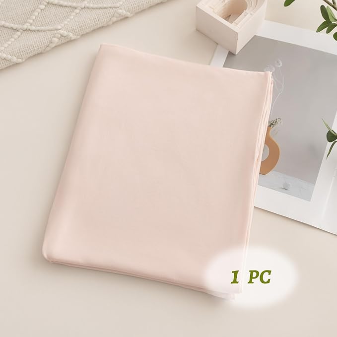 Stretchy Body Pillow Case Cover - Jersey Knit Long Pillowcase for Body Pillow, 1 Pack - Envelope Closure & Skin-Friendly, Soft and Breathable for Sleeping, 20"x54", Pink