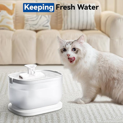 40 Packs for Petlibro Cat Water Fountain Filters Replacement Dockstream | Compatible with PETLIBRO® PLWF106 PLWF116 PLWF005 PLWF115 PLWF105 PLWF305 (20 Replacement Filters + 20 Pre-Filter Sponges)