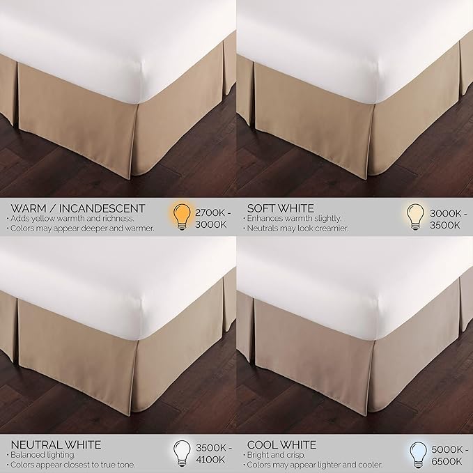 Southshore Fine Living, Inc. Full Bed Skirt 14 Inch Drop, Pleated Dust Ruffle Full Size Bed, Pet Hair Resistant Bedding, Easy Care Microfiber, Machine Washable - Taupe